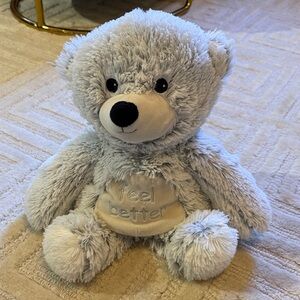 Soft Gray Teddy Bear Plush